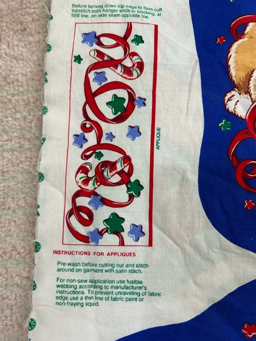 Vintage Cheryl Ann Johnson‎ Christmas Holiday Stocking Sewing Craft 3 Stockings